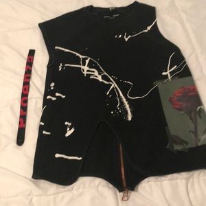 Proenza Schouler Size Small Black Retro Top